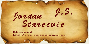 Jordan Starčević vizit kartica